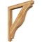 Ekena Millwork Funston Arts & Crafts Rough Sawn Bracket, Western Red Cedar, 4"W x 40"D x 44"H BKT04X40X44FST03RWR - alternate 1